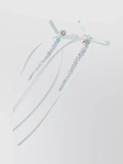 Simone Rocha Ribbon Bow Drip Earrings