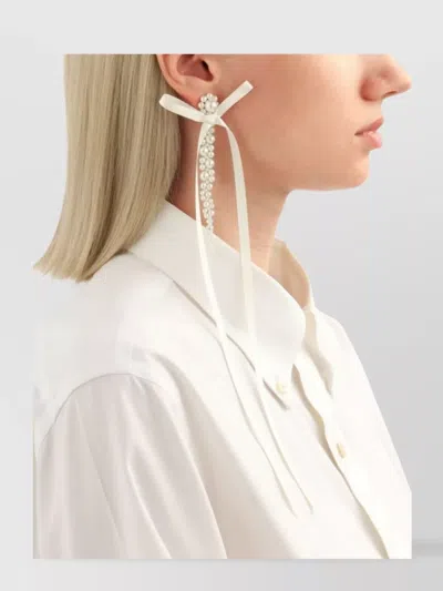 Simone Rocha Bow Ribbon Drip Earrings