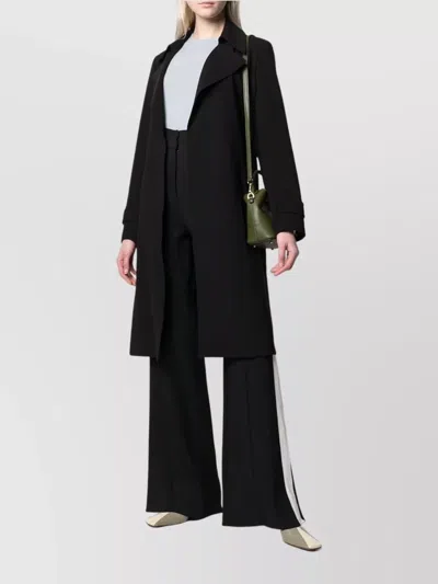 Theory Oaklane Tech Blend Belted Coat In Blue