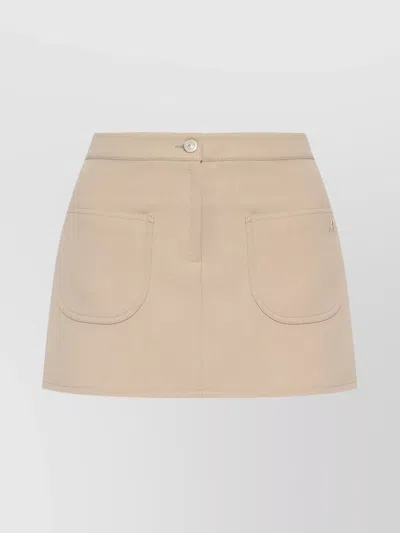 Courrèges Courreges Women Mini-skirt 2-pockets Twill In Multi