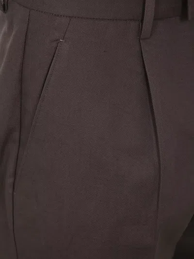 Zegna Men's Cotton And Linen Pants In Brown