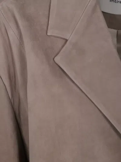 Entire Studios Single Breasted Blazer Back Vent In Brown