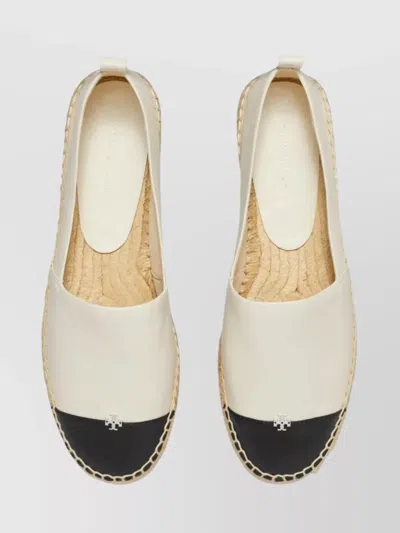Tory Burch 20mm Cap-toe Leather Espadrilles