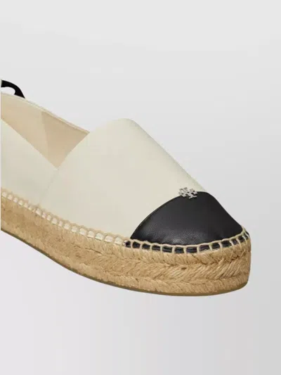 Tory Burch 20mm Cap-toe Leather Espadrilles