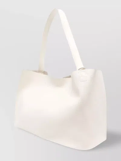 Studio Nicholson Mirror Textured Tote Bag In White