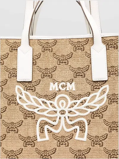 Mcm Sky Oth Shopper Medium Bag In Neutral