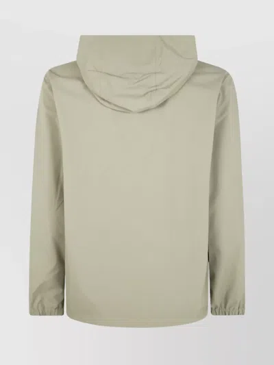 Rains Drawstring Hood Waterproof Jacket In Neutral