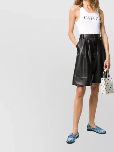 Patou Organic Cotton Fitted Tank Top Clothing In White