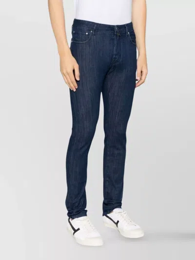 Jacob Cohen Slim Fit 5 Pocket Bard Denim In Blue