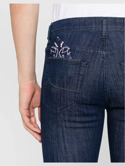 Jacob Cohen Slim Fit 5 Pocket Bard Denim In Blue