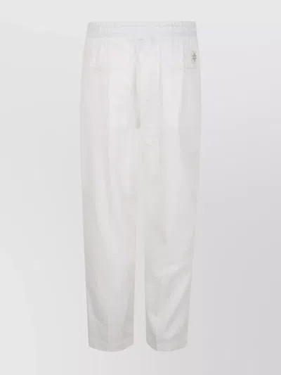 Jacob Cohen Low Fit Carrot Daniel Denim Trousers In White