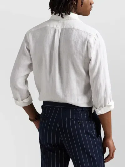 Polo Ralph Lauren Slbdppcs Long Sleeve Sport Shirt In White