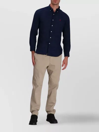 Polo Ralph Lauren Custom Fit Shirt In Blue
