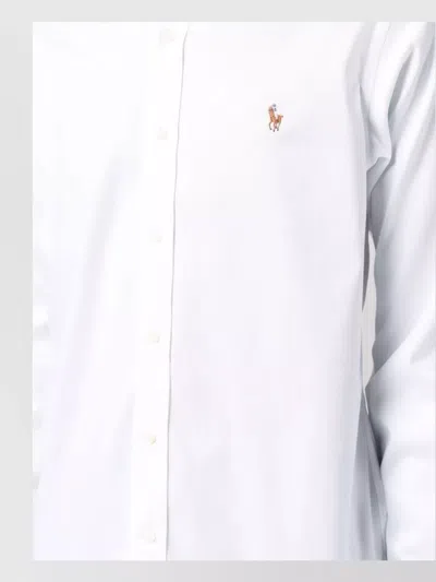 Polo Ralph Lauren Long Sleeve Shirt Button Down Collar In White