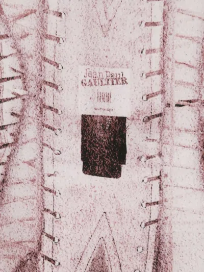 Jean Paul Gaultier 'the Draped Trompe-l'œil Corset' Dress In Brown