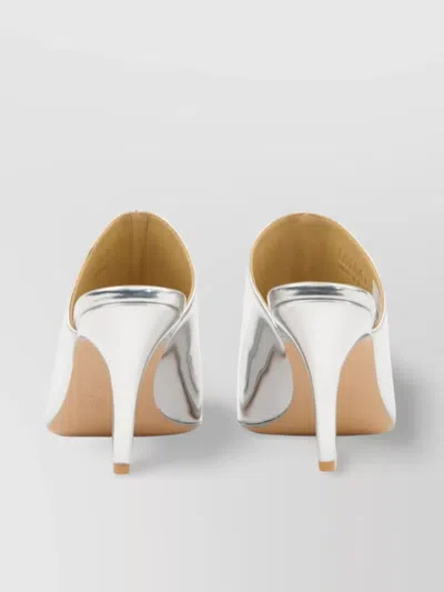 Mm6 Maison Margiela Metallic Open Toe Sandals In Metallic