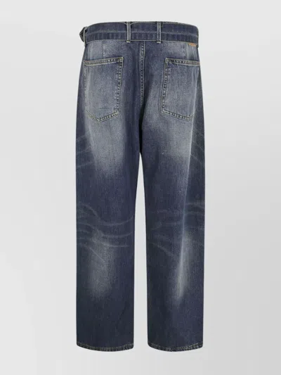 Magda Butrym High Waist Wide Leg Jeans In Multi