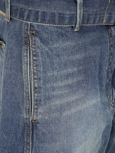 Magda Butrym High Waist Wide Leg Jeans In Multi