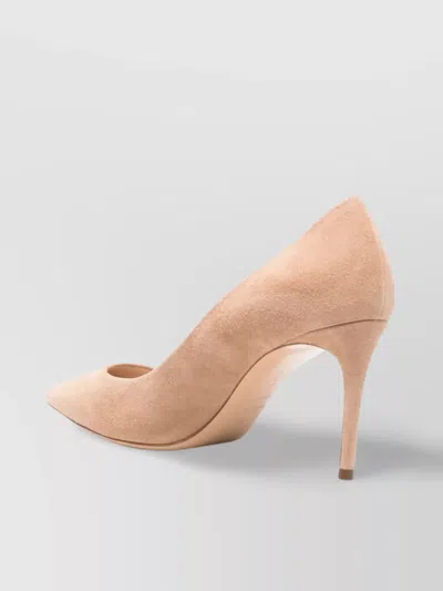 Casadei "julia" Suede Decollete T.080 In Pink