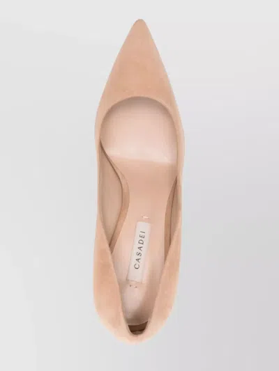 Casadei "julia" Suede Decollete T.080 In Pink
