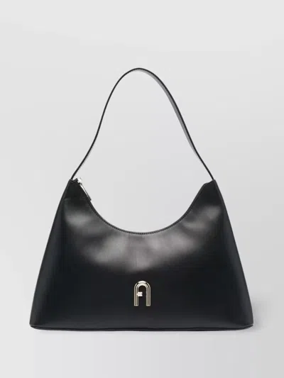 Furla Diamante Small Shoulder Bag In Black