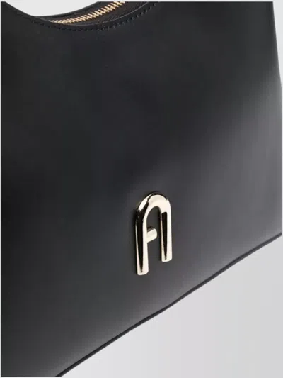 Furla Diamante Small Shoulder Bag In Black