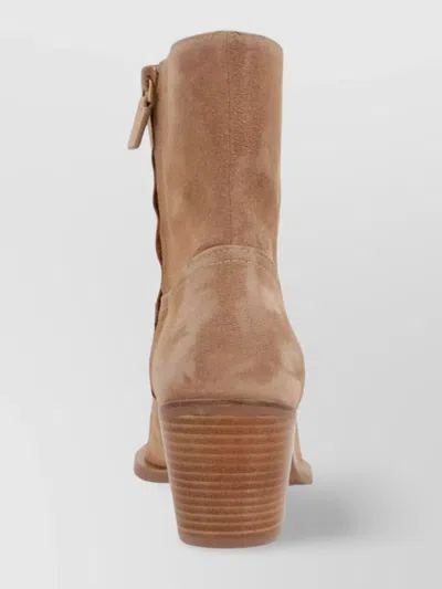 Stuart Weitzman Tate Bootie In Brown