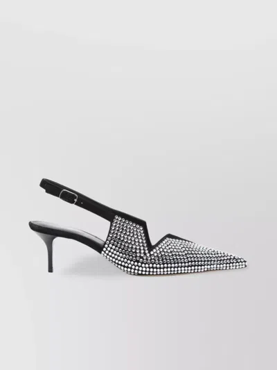Coperni Star Cut Out Kitten Heel Pumps In Black