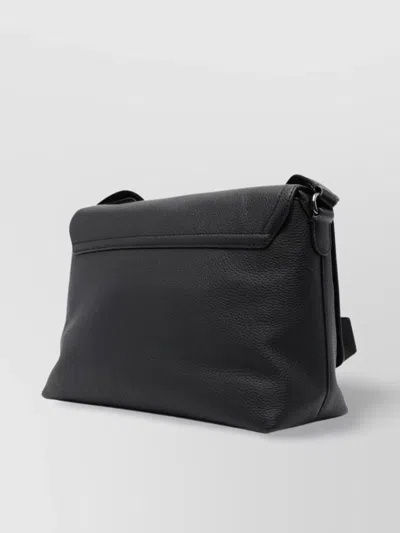 Michael Kors "hudson" Small Flap Messenger Bag In Black