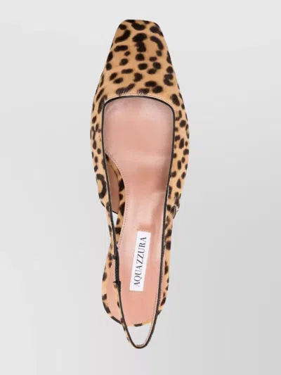 Aquazzura Décolleté New Purist Sling 50 In Brown