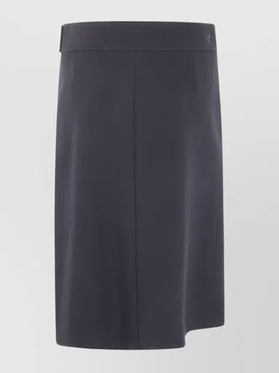 Courrèges Courreges Women Midi Skirt With Zipper In Black