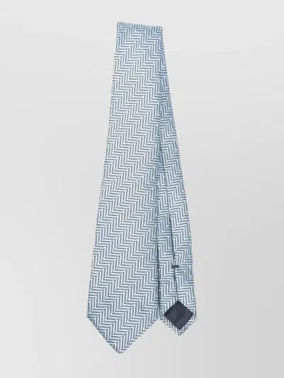 Giorgio Armani Herringbone-pattern Silk Tie