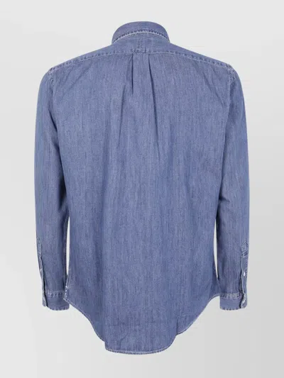 Polo Ralph Lauren Sl Bd Ppc Sp Long Sleeve Sport Shirt In Blue