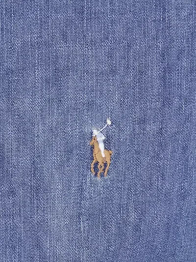 Polo Ralph Lauren Sl Bd Ppc Sp Long Sleeve Sport Shirt In Blue