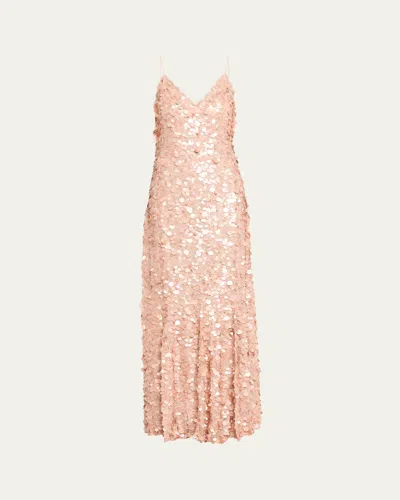 Loveshackfancy Emmalisa Sequin Gown In Pink