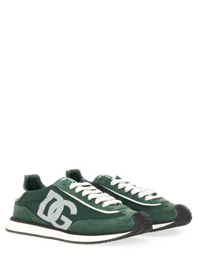 Dolce & Gabbana "dg Cushion" Sneaker In Green