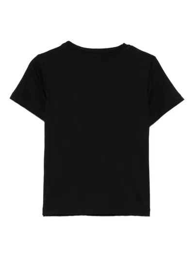 Balmain Logo-appliqué T-shirt In Black