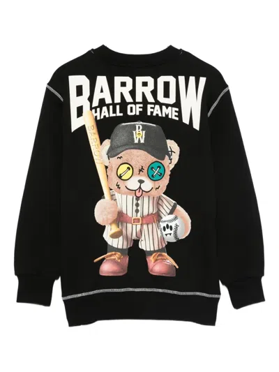 Barrow Logo-patch Sweatshirt In Black