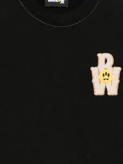 Barrow Logo-patch Sweatshirt In Black