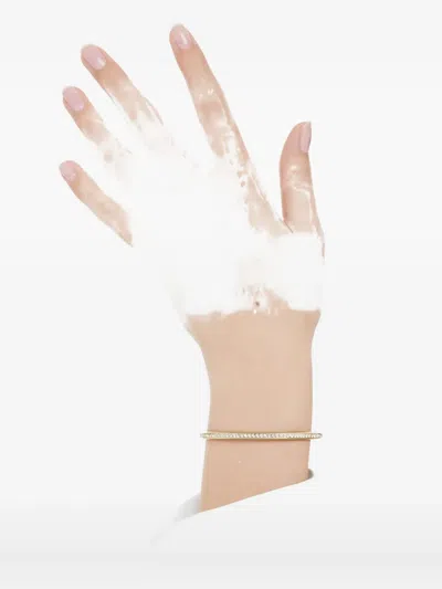 Swarovski Dextera Pave Crystal Geometric Bangle Bracelet In Gold