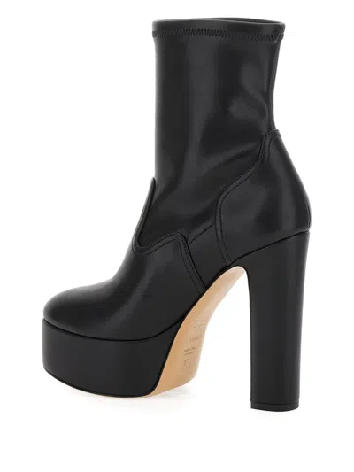 Casadei Patty Platform Boots In Black