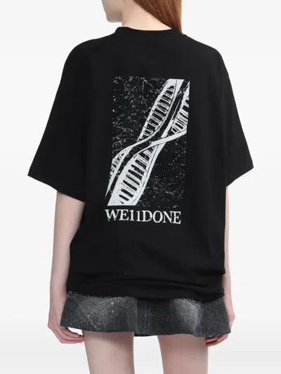 We11 Done Dna T-shirt In Black