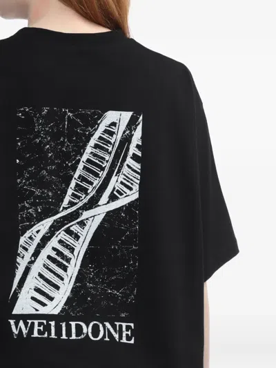 We11 Done Dna T-shirt In Black