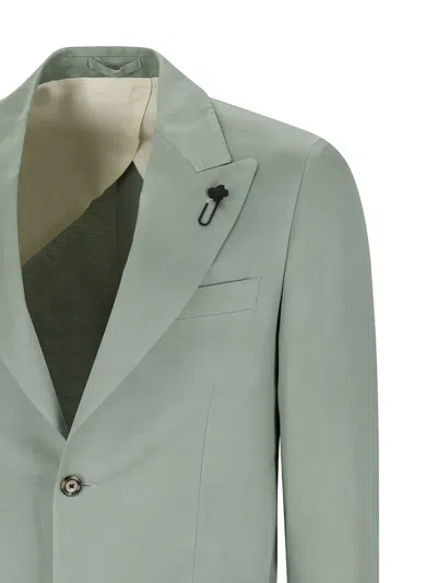 Lardini Patch-pocket Jacket In Green