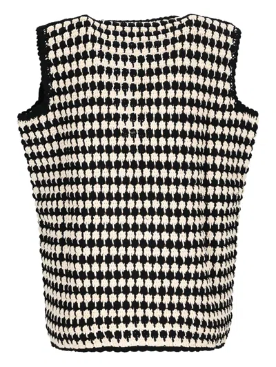 Giuseppe Di Morabito Crochet Open-front Gilet In Multi