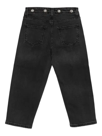 Msgm Button-fastening Jeans In Black
