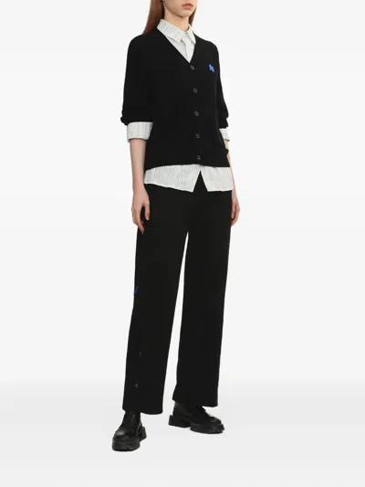 Ader Error Black Sig; Bl Tag 01 Long Sleeve T-shirt In Black