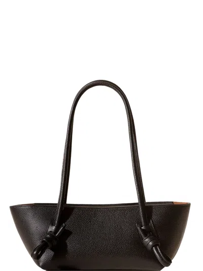 Hereu Rectangular Shoulder Bag Double Handles In Brown