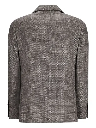Lardini Patch-pocket Blazer In Gray