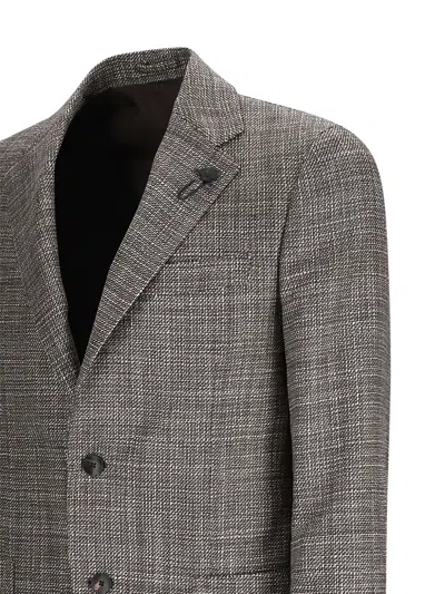 Lardini Patch-pocket Blazer In Gray